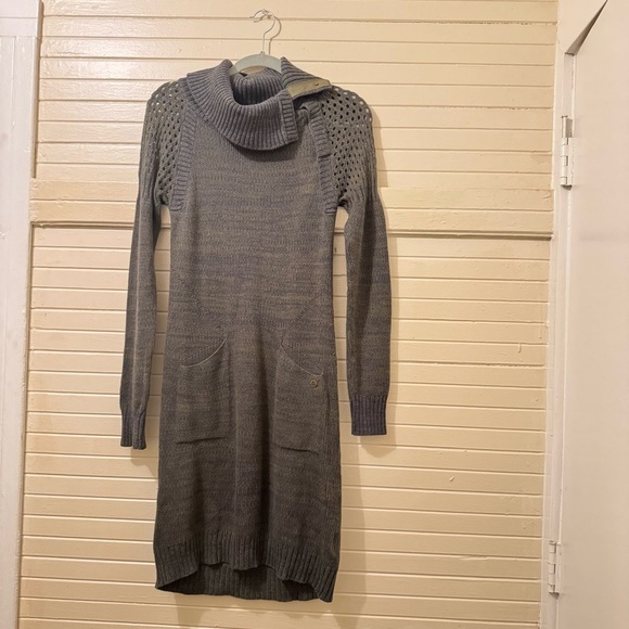 Prana Archer Sweater Dress in Cargo Green - Picture 8 of 8
